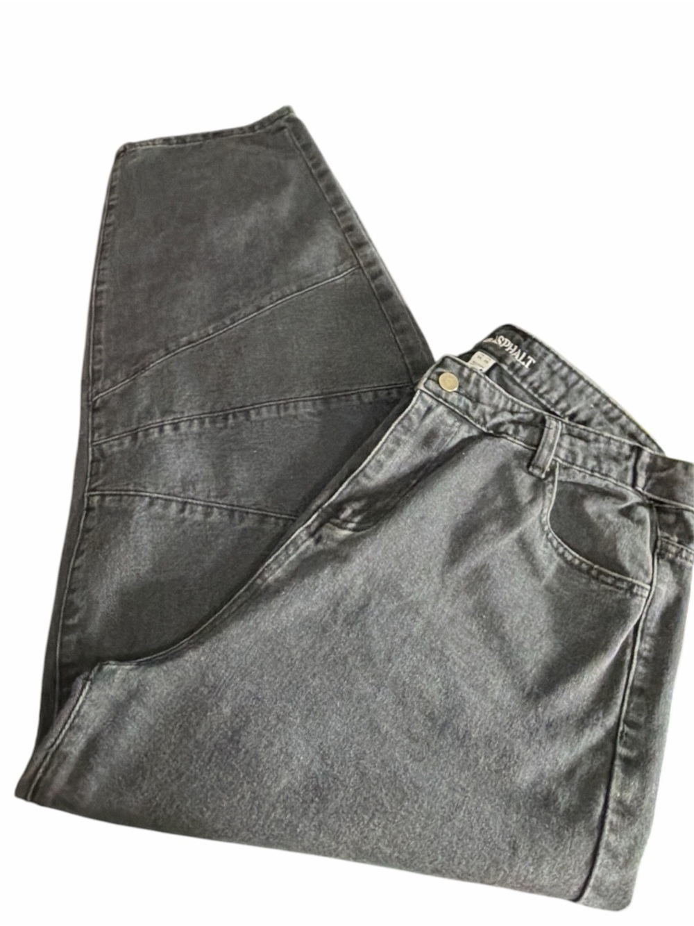 Blue Asphalt High-Rise Washed Black Jeans